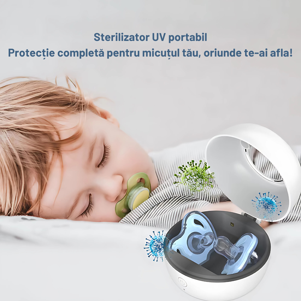 Sterilizator UV Portabil pentru Suzete si alte Obiecte Mici
