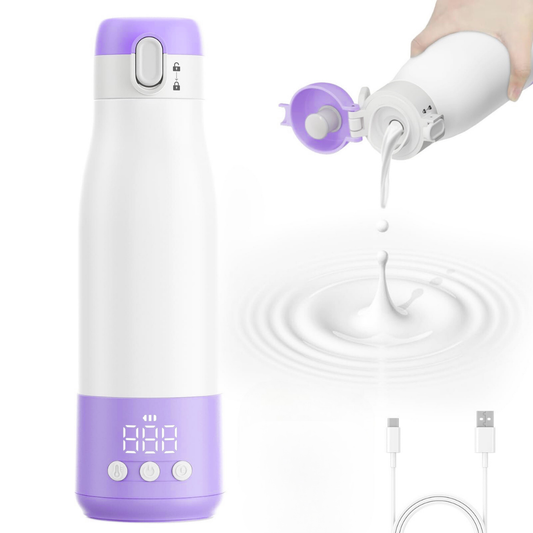 Incalzitor tip Termos pentru Lapte Bebelusi - 5 Niveluri de Temperatura 37-55°C