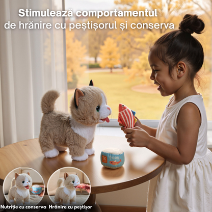 Jucarie Interactiva Pisicuta Tumama®, Merge, Miauna, Linge si Misca din Cap si Coada