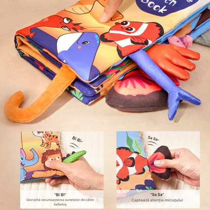 Set 3 Carti Educative si Fosnitoare pentru Bebelusi Tumama®