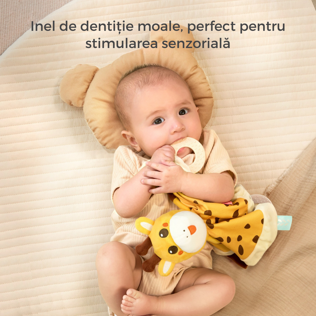 Jucarie-Paturica pentru Bebelusi Tumama® - Model Girafa