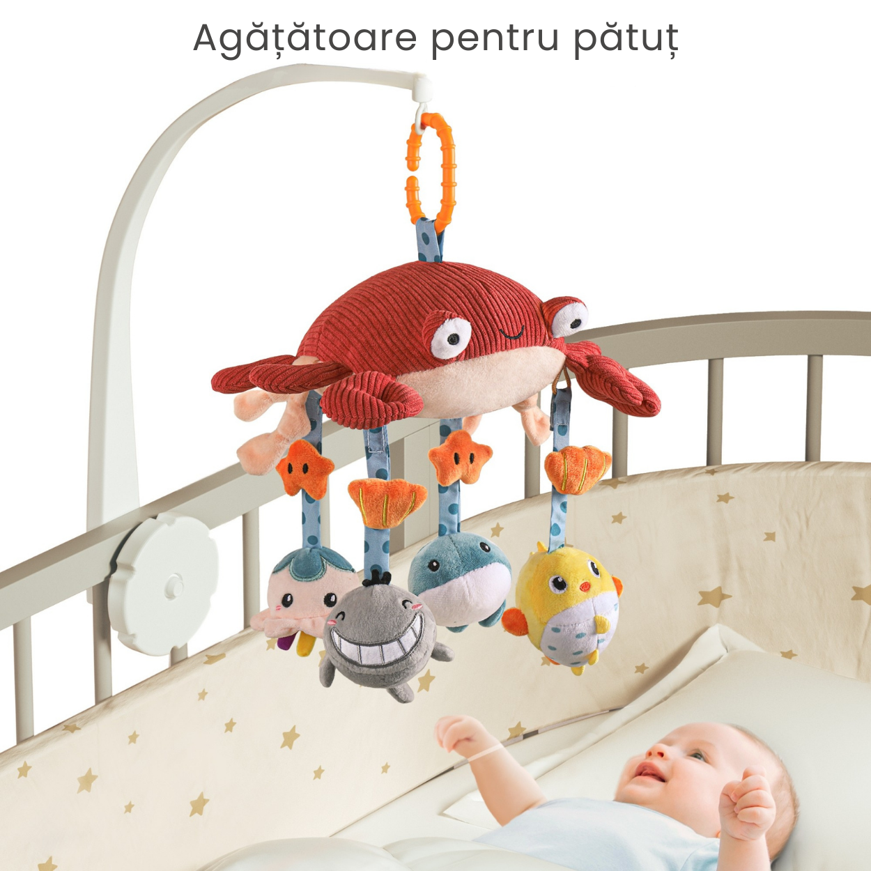 Jucarie de Plus cu Crab pentru Bebelusi Tumama®