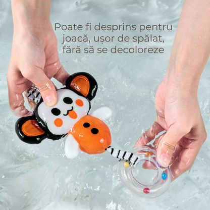 Set 2 in 1 Tumama® – Arcada cu Jucarii pentru Carucior, Patut si Scaun Auto - Model Vulpita