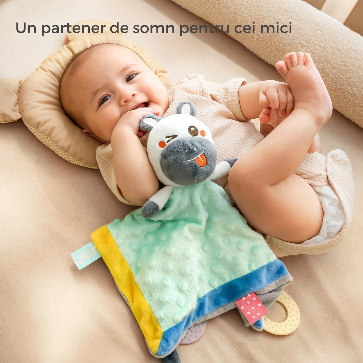 Jucarie-Paturica pentru Bebelusi Tumama® - Model Zebra