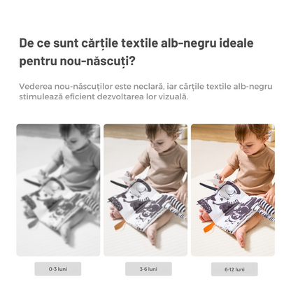 Set 3 Carti Educative si Fosnitoare pentru Bebelusi Tumama®