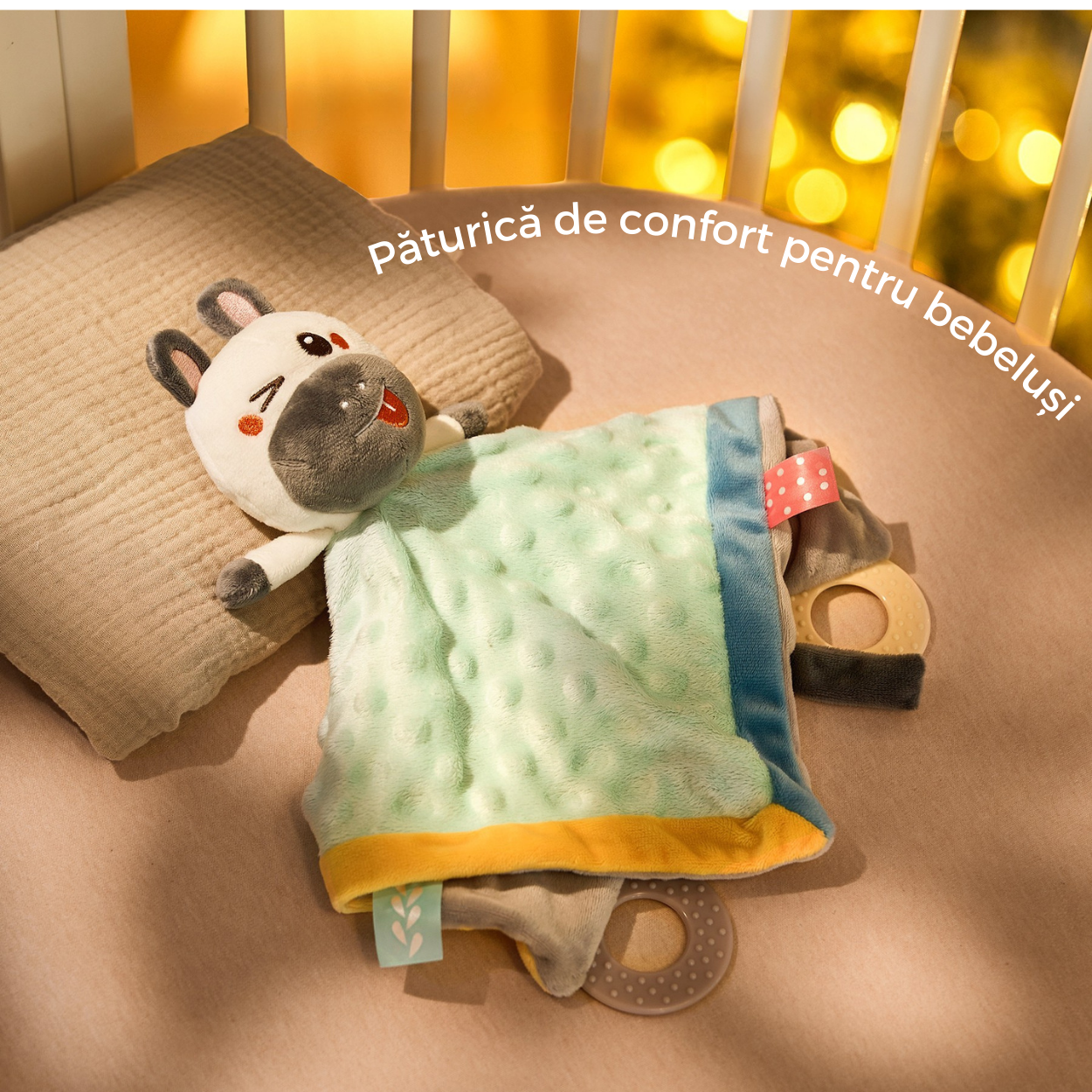 Jucarie-Paturica pentru Bebelusi Tumama® - Model Zebra