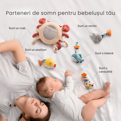 Jucarie de Plus cu Crab pentru Bebelusi Tumama®