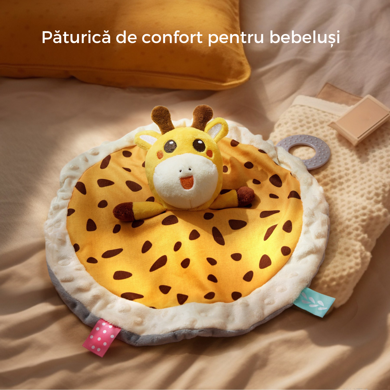 Jucarie-Paturica pentru Bebelusi Tumama® - Model Girafa